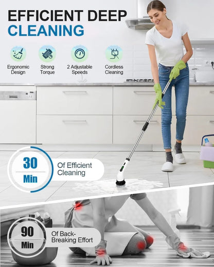 Electric Spin Scrubber, Cleaning Brush